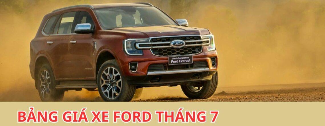bang gia xe ford thang 7